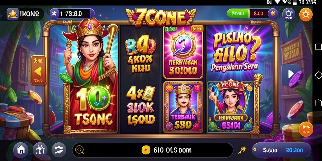 Screenshot gameplay 7CONE menampilkan aksi seru permainan slot.