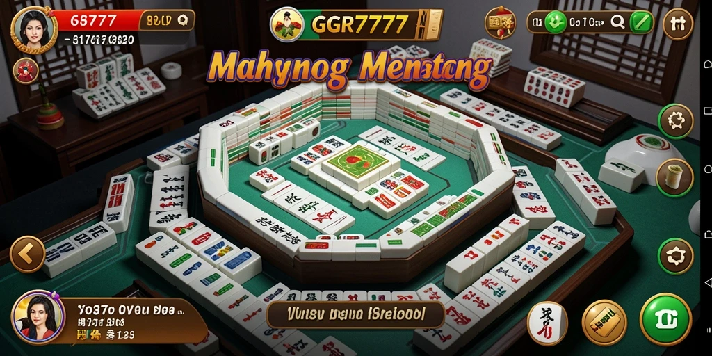 Screenshot GGR7777 menampilkan gameplay Mahjong yang seru.
