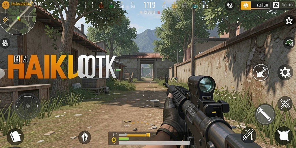Screenshot menunjukkan aksi gameplay seru dari HAIKUOTK.