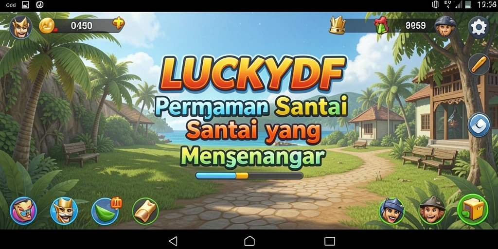 Tampilan gameplay <strong>LUCKYDF</strong> yang menarik dan interaktif.