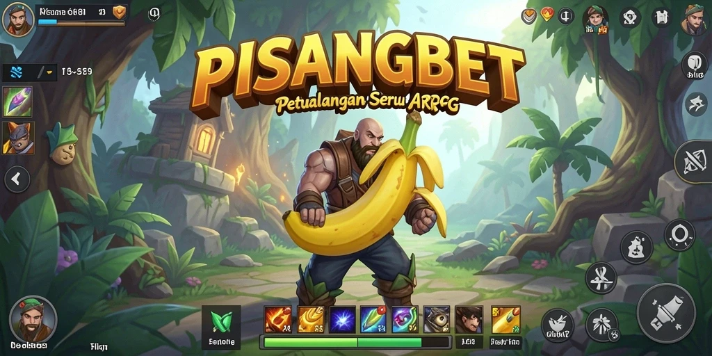 Gameplay seru PISANGBET dengan aksi mendebarkan dan petualangan strategis.