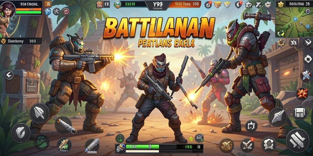 Tampilan menarik dari gameplay Y89 dalam pertarungan Battle Royale.